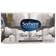Sorbent Toilet Thick & Large Hypo-Allergenic 8s