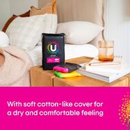 U By Kotex Super Wings Maxi Pads 14 Pack