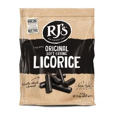 RJ's Natural Soft Eating Licorice 300g