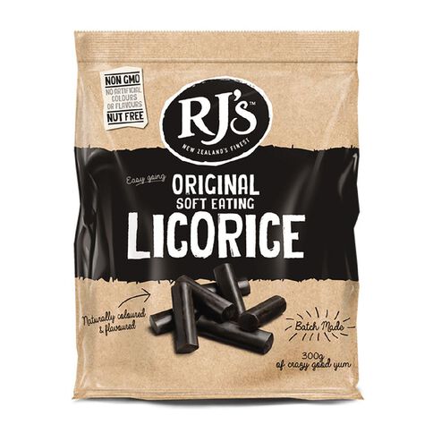 RJ's Natural Soft Eating Licorice 300g