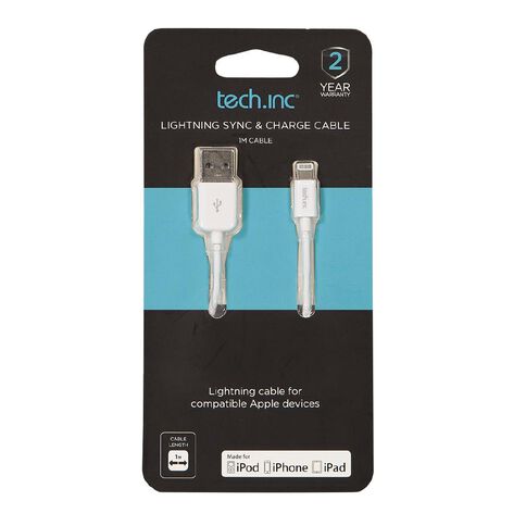 Tech.Inc Lightning Cable 1m White