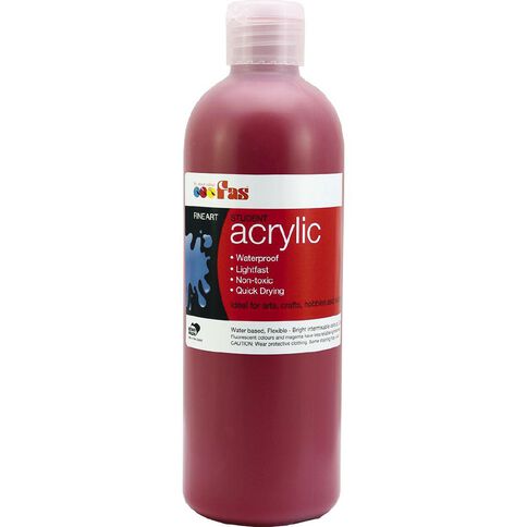 FAS Paint Student Acrylic Red Mid 500ml