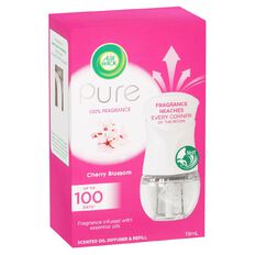 Air Wick Pure Scented Oil Diffuser & Refill Cherry Blos 19ml