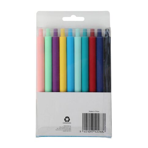 WS Gel Ink Pen Assorted Colours 10 Pack