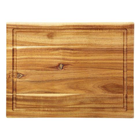 Living & Co Kitchen Block with Drainage Groove 40 x 30 x 3.5cm Natural
