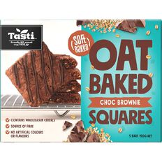 Tasti Oat Baked Squares Choc Brownie 5 Pack