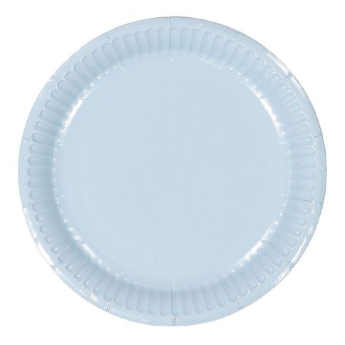 Party Inc Paper Side Plates 18cm Pastel Blue Mid 20 Pack