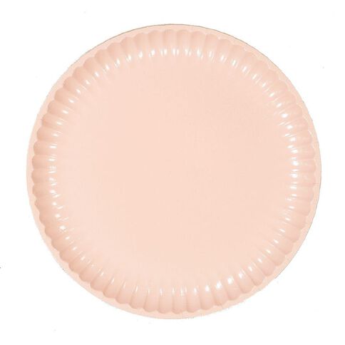 Party Inc Paper Dinner Plates 23cm Pastel Pink Mid 20 Pack