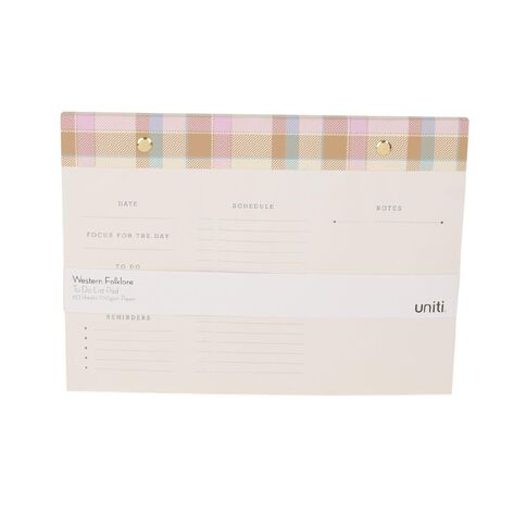 Uniti Western Folklore To Do List