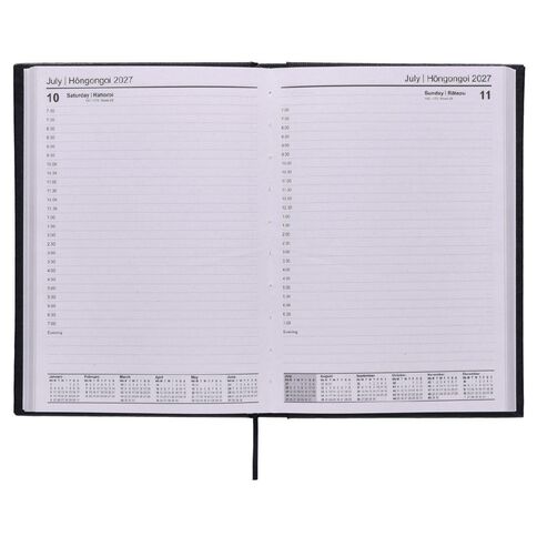 WS 2027 Diary A5 Day to Page Black