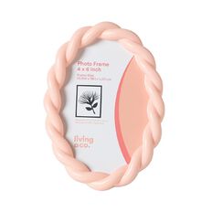 Living & Co Oval Twist Frame 4in x 6in Cameo Rose