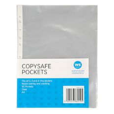 WS Ws Copysafe Pockets 50 PAck A4