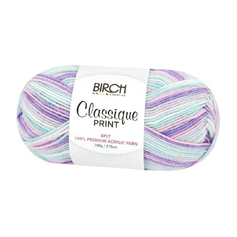 Birch Classique Yarn Prints 100% Premium Acrylic 100G 8Ply Blush