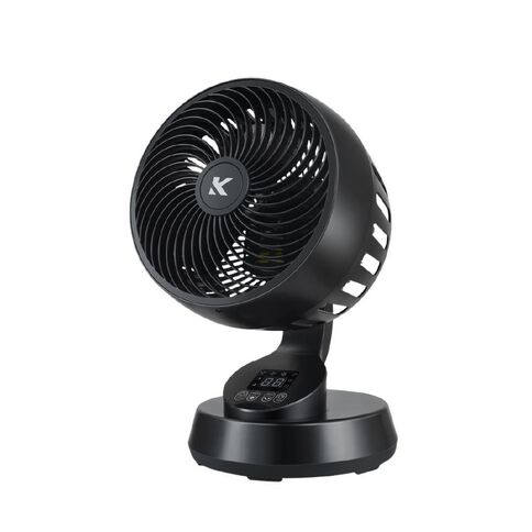 Kensington Air Circulator Desk Fan 20cm Black