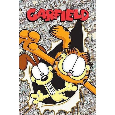 Garfield POSTER #16 GARFIELD & ODIE BURST THROUGH