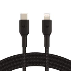 Belkin BoostCharge USB-C to Lightning Braided Cable 1M Black
