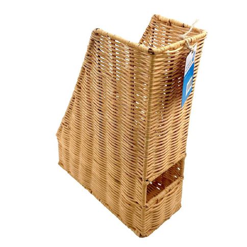 WS Everyday Getaway Rattan Woven Magazine File