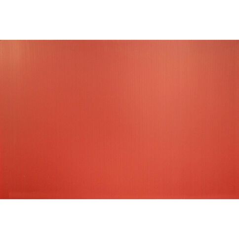 Plasti-Flute Sheet 600mm x 900mm Red Mid