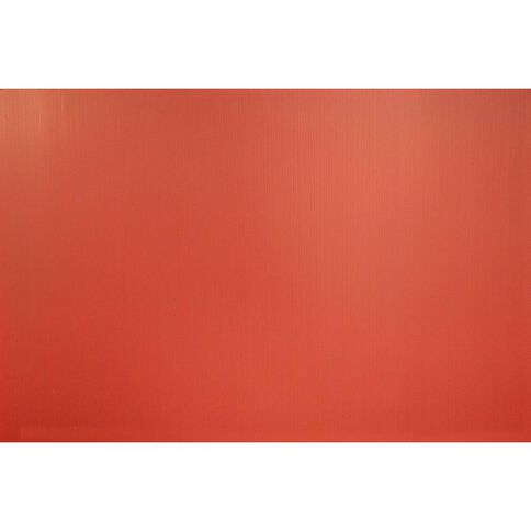 Plasti-Flute Sheet 600mm x 900mm Red