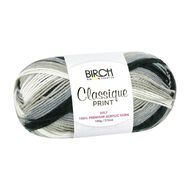 Birch Classique Yarn Prints 100% Premium Acrylic 100G 8Ply Shadow