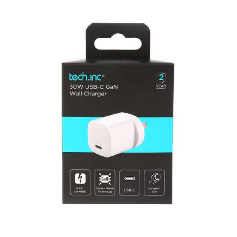 Tech.Inc 30W USB-C GaN Wall Charger