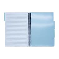 Uniti Clubhouse Softcover Notebook With Dividers A4 Blue