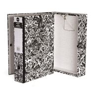 Impact Mottle Foolscap Box File Multi-Coloured