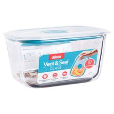 Decor Vent & Seal Glass Oblong Clear 600ml