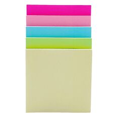 WS Sticky Notes 76mm x 76mm 50 Sheet 5 Pack Multi-Coloured 5 Pack