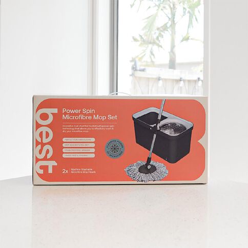 Best Power Spin Microfibre Mop Set