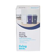 Living & Co Triple Sorting Bin 13L