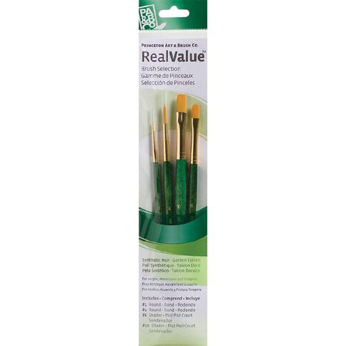 Princeton Brush Gold Taklon Round 1 4 Sha Gold