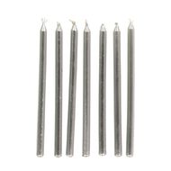 Artwrap Tall Candles 16 Pack Silver 12cm