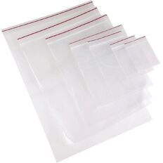 Esselte Zip Lock Bags 130mm x 200mm 50 Pack Clear