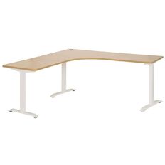 Jasper J Emerge Metal Leg Workstation 1800 x 750 Beech/White