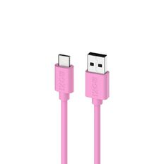 Moki USB-A to USB-C SynCharge Cable 1m - Soft Pink