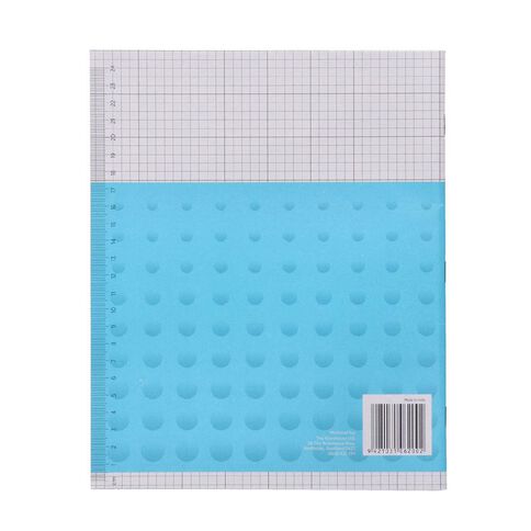 WS Exercise Book 1J5 5mm Quad 36 Leaf Blue