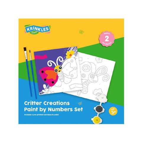 Krinkles Kraft Critter Creations Paint by Numbers Set