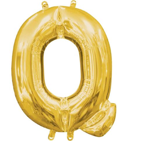 Amscan Small-Size Air Letter Q Gold