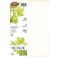 Direct Paper Metallic Board 285gsm Quartz A4 5 Pack