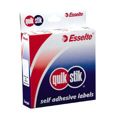 Quik Stik Labels Ring Eyelets Labels White 200 Pack
