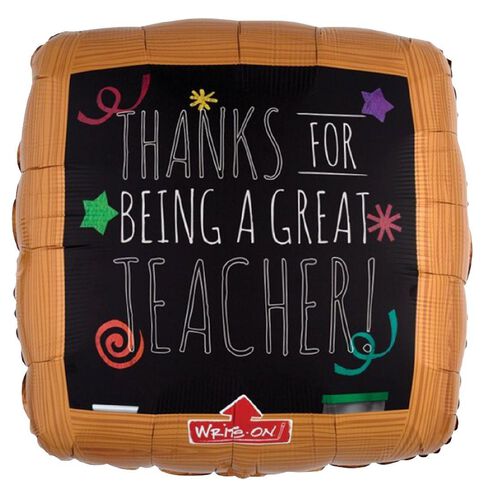 Anagram Jumbo Shape XL Write-On Wood Frame Blackboard