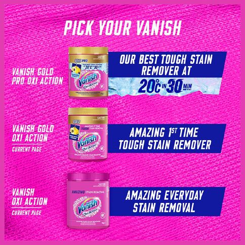 Vanish Napisan Oxi Action Stain Remover Powder Laundry Booster 3kg