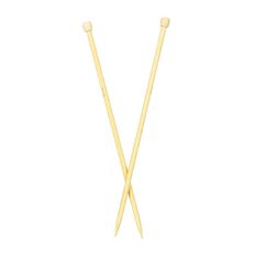 Uniti Bamboo Knitting Needles 8.0mm 35cm Brown Mid 2 Pack