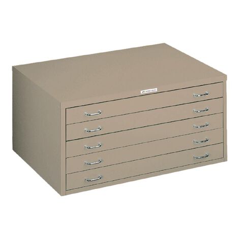 Precision A1 5 Drawer Plan Cabinet Silver Grey Mid