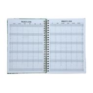 WS 2026 Diary A4 Week to View Spiral Foliage. Green