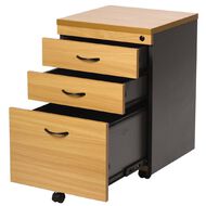 Firstline 3 Drawer Mobile Beech/Ironstone