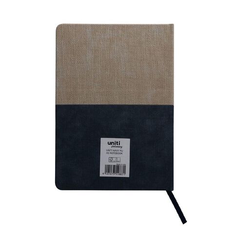 Uniti Stationery A5 Navy Polyurethane Notebook