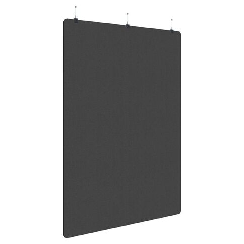 Sonic Acoustic Hanging Screen 2250Hx1800W Plain Panel Charcoal Grey
