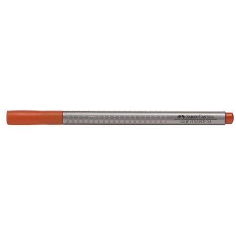 Faber-Castell Grip Finepen 0.4mm Dark Cadmium Orange Mid